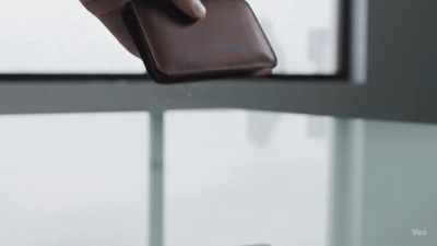 Pure Vegan Leather Men’s Luxury Bi-Fold Wallet
